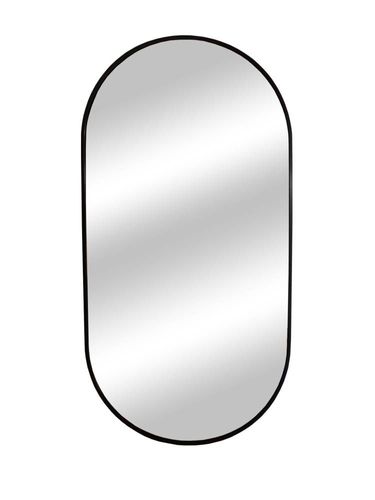 מראה אובלית 50/100 במסגרת שחורה – תמונה 3