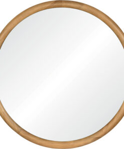 Alternative view of מראה עגולה 80 ס"מ במסגרת עץ