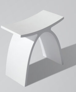 Alternative view of ספסל לאמבטיה מדגם T לבן